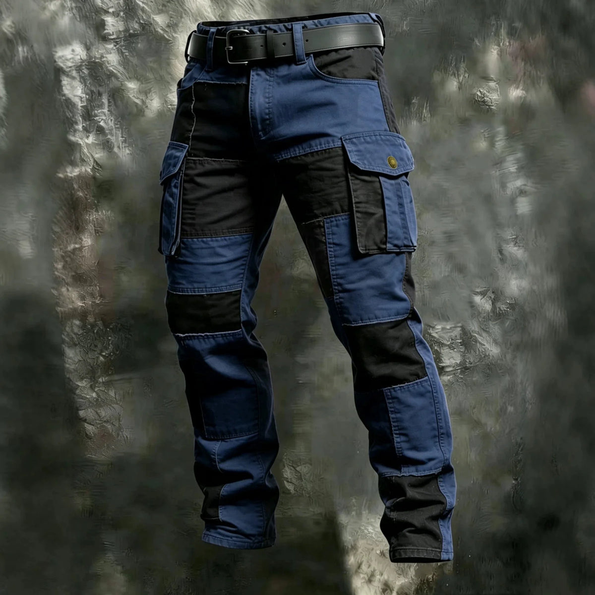 2026 Mens Clothing Spring Autumn Cargo Pants Man Cotton Casual Loose Trouser Belt Mid Waist Joggers Male Straight Baggy Pants