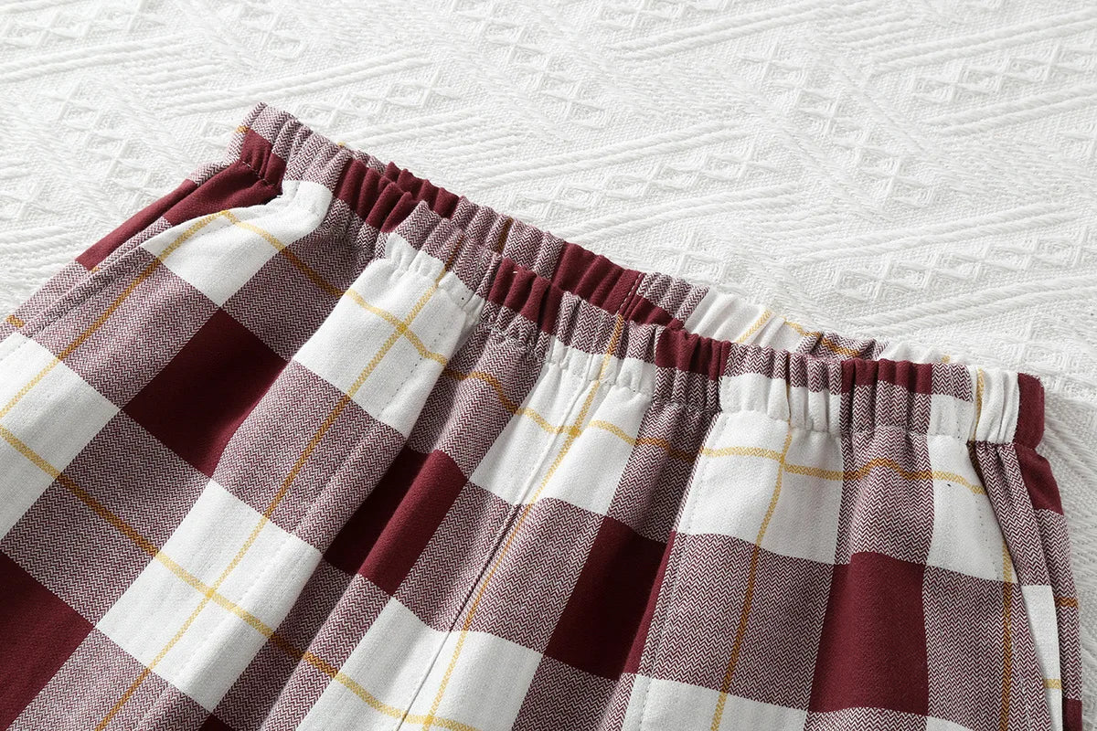 Women's 100% Cotton Double-layer Yarn Printed Home Clothing Spring Thin Standing Collar Pajama Set Long Sleeves Sleepwear 2 Pcs