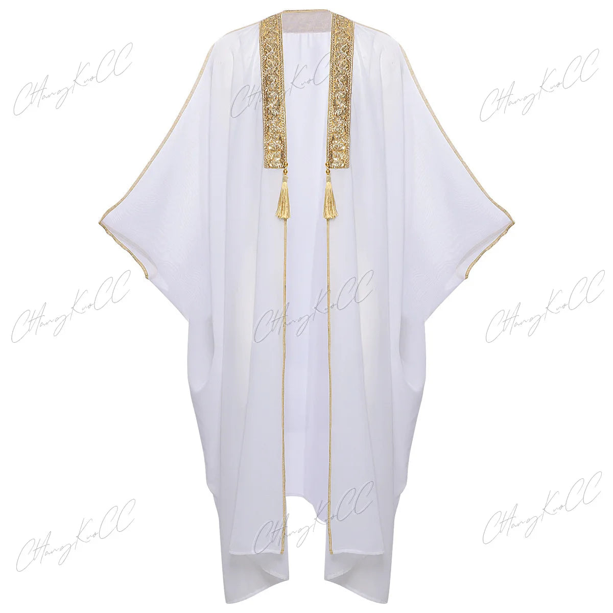 Mens Tops Muslim Middle Eastern Islamic Arabic Clothing Loose Striped Long Sleeve Full Length Halloween Cosplay Robe