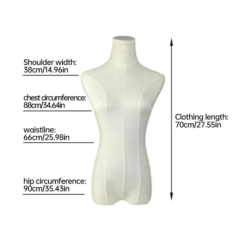Bridal Shops Female Mannequin Body Replacement Cloth Cover Wedding Dress Formal Dress Model Display Shirt Mannequin Accessory