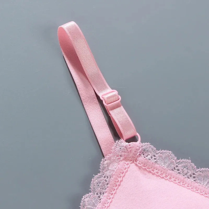1 PCS Girls Lace Bras Children Breathable Underwear Kids Tube Tops Soft Cotton-padded Teens Youth Girls Washable BRAS Camisoles
