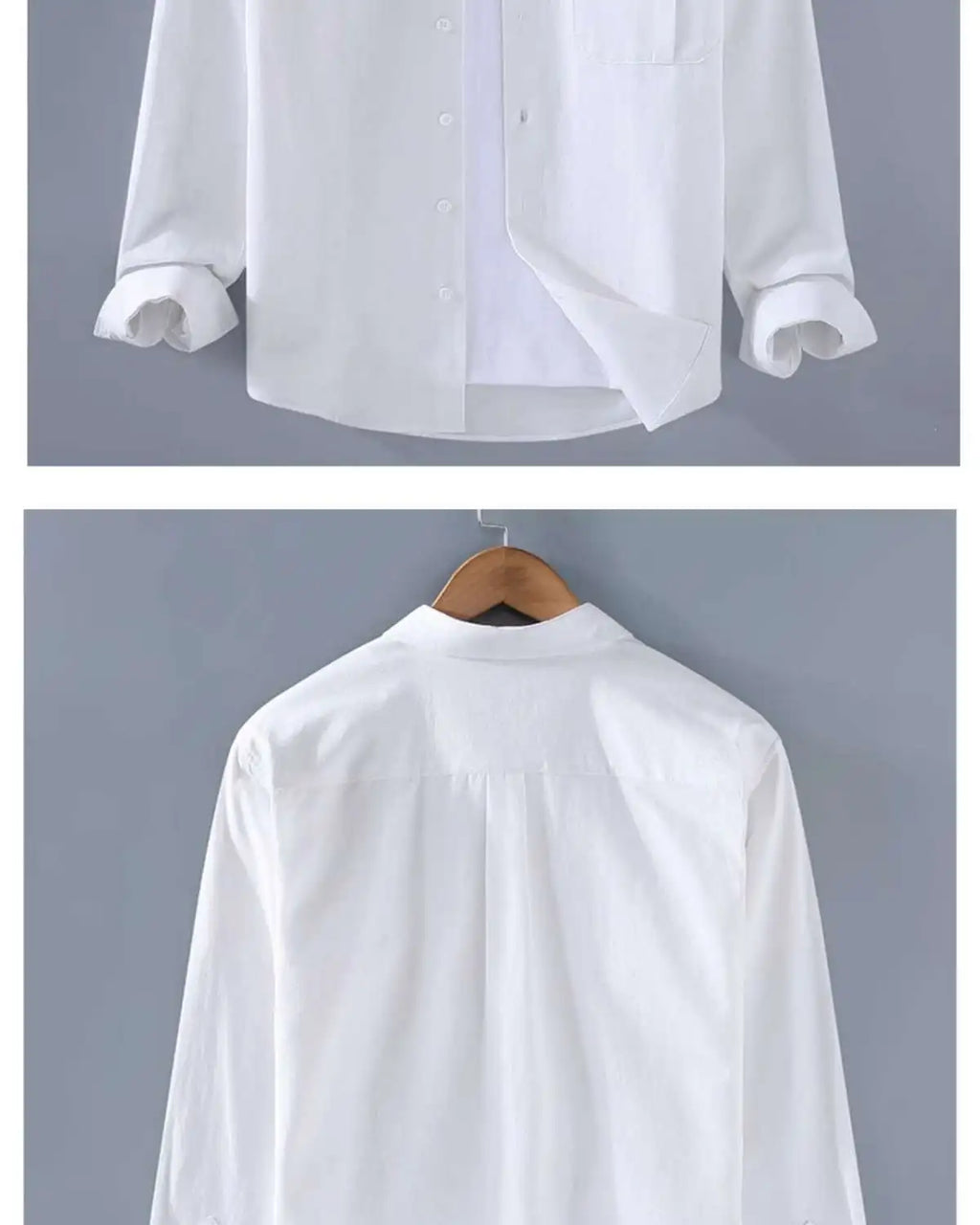 Men's Clothing Trend Simple Casual Pocket All Match Button Up Shirt Spring Autumn Solid Long Sleeve Loose Tops Camisas De Hombre
