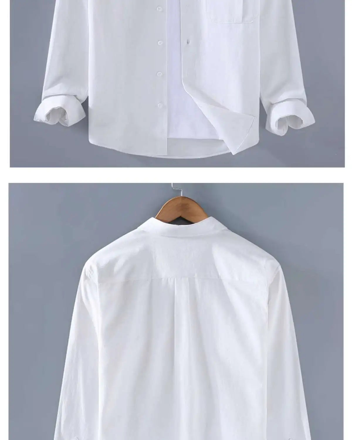 Men's Clothing Trend Simple Casual Pocket All Match Button Up Shirt Spring Autumn Solid Long Sleeve Loose Tops Camisas De Hombre