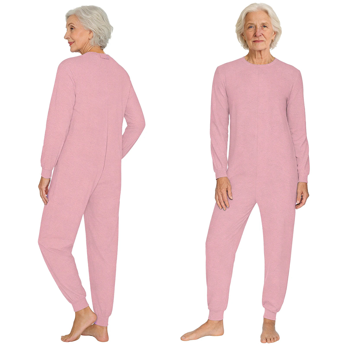 Adult Special Needs Adaptive Clothing Long Short Sleeve Zipper Anti-Strip Jumpsuit Sleepwear for Disabilities Alzheimer Patient