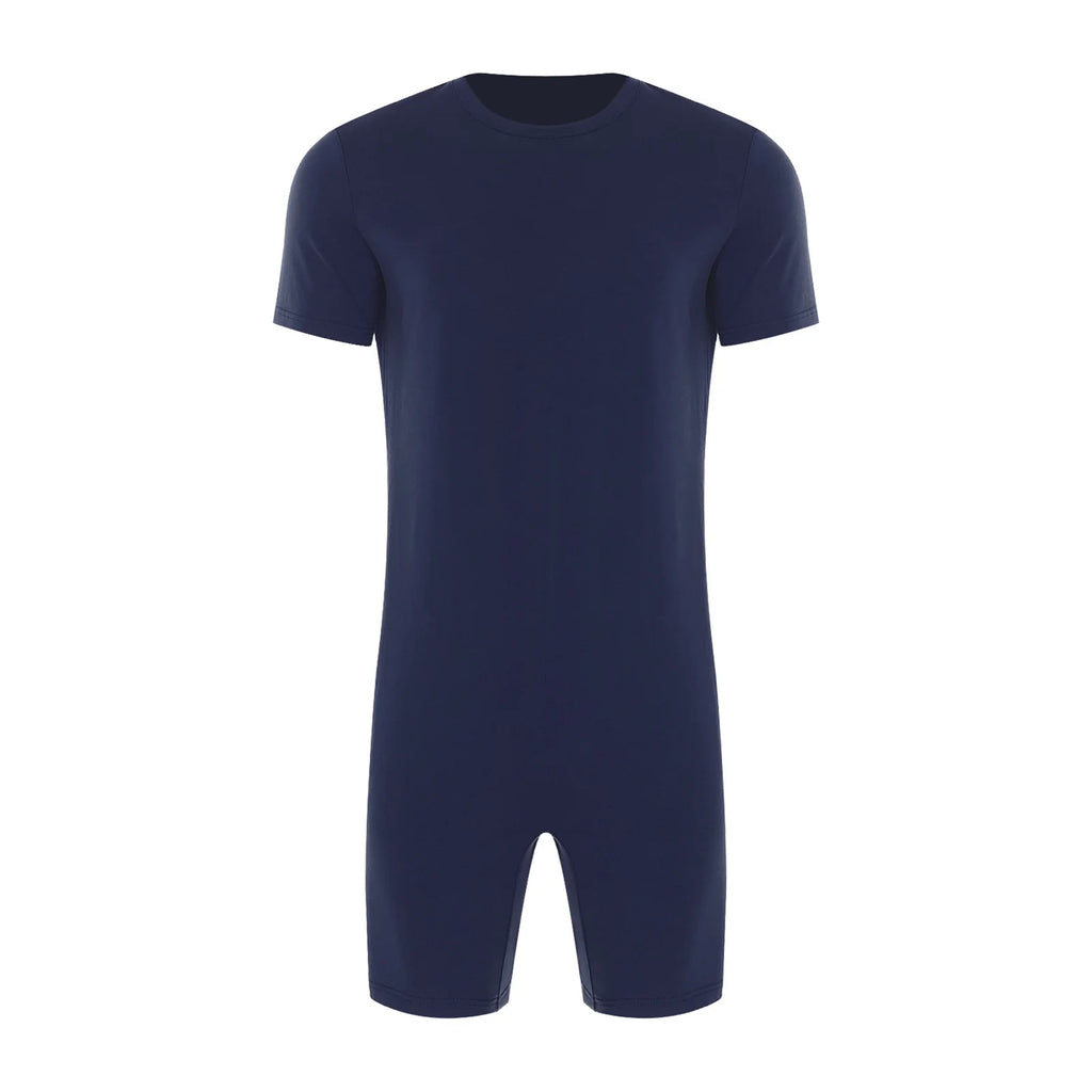 Men Women Elderly Alzheimer Autism Special Needs Adaptive Clothing Anti-Strip Back Zipper Bodysuit Homewear Sleepwear Daily Wear
