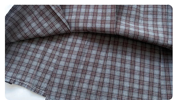 New Children Clothing Dress Winter Clothing Children Plaid Long Skirt Comfortable and Casual Pure Cotton A-class Baby Girl Dress