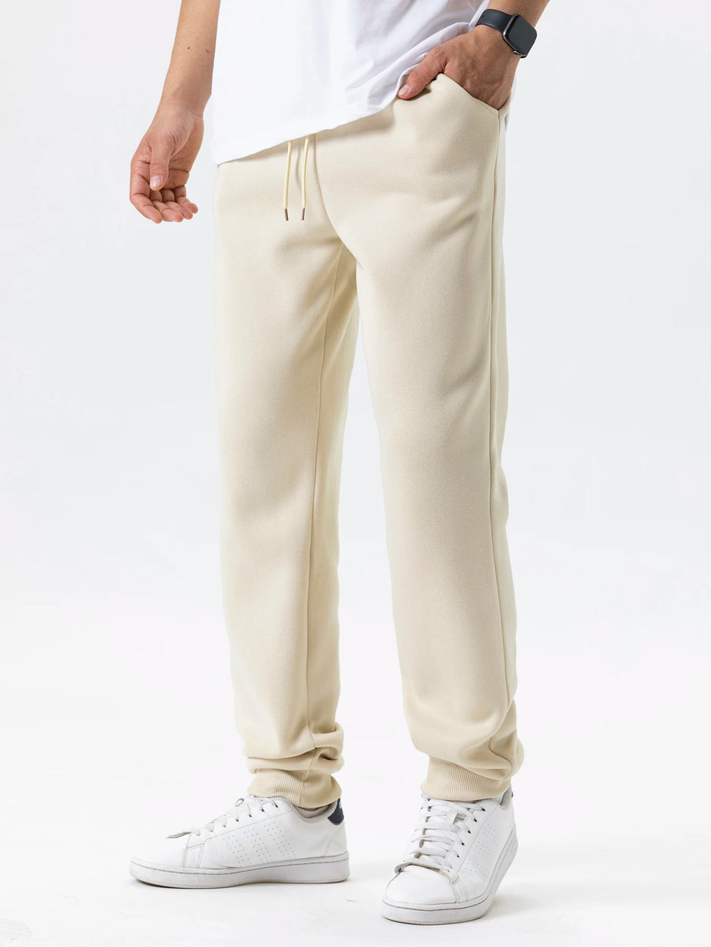 Mens Casual Pants Autumn Winter Fleece Sweatpants Men Joggers Elastic Waist Sport Casual Trousers Baggy Fitness Gym Clothing