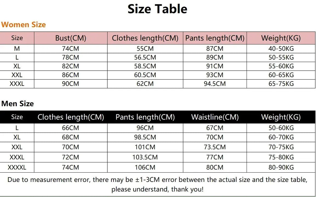 New Winter Clothing Men and Women Thermal Underwear Sets Comfortable Thermal Home Loungewear Pajamas Long Johns Two Pieces Sets