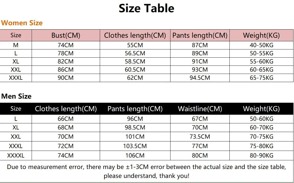 New Winter Clothing Men and Women Thermal Underwear Sets Comfortable Thermal Home Loungewear Pajamas Long Johns Two Pieces Sets