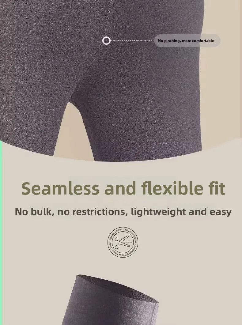 Men's Thermal High Waist Thickened Fleece Lined Winter Pants Comfortable Breathable Warm Bottoming Trousers Casual Style