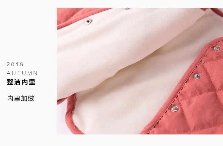 flocking cotton-padded clothes boy baby coat thickening cotton-padded jacket of the girls baby winter clothes the  2023 children
