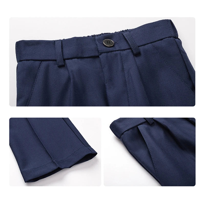 Children Kindergarten School Uniforms Spring Girls Pleated Skirts JK Suit Boy Coat+shirt+skirt+necktie+badge Performance Costume