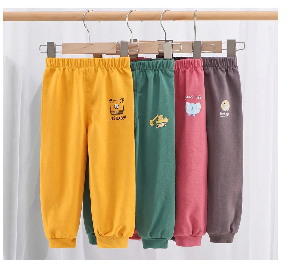 Cotton Children Pants 1 2 3 4 5 Years Baby Boys Girls Leisure Sport Pants Kids Trousers Toddler Sweatpants Dropshipping