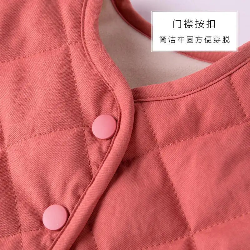 flocking cotton-padded clothes boy baby coat thickening cotton-padded jacket of the girls baby winter clothes the  2023 children