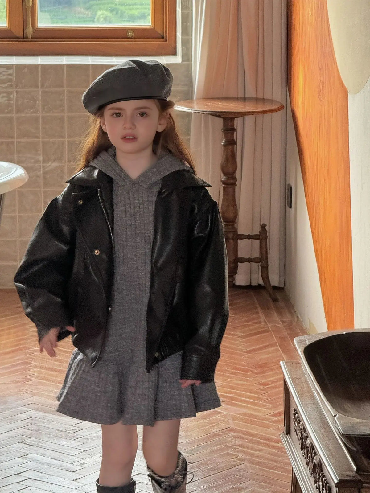 Children's Clothing 2026 Autumn New Girls' Knitted Casual Dress Children's Layered Inner Dress