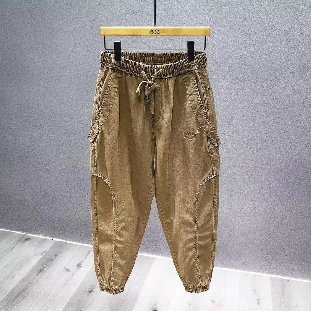 Men's Clothing Overalls Spring Autumn Japanese Style Loose Retro Leggings Trousers Casual Pants