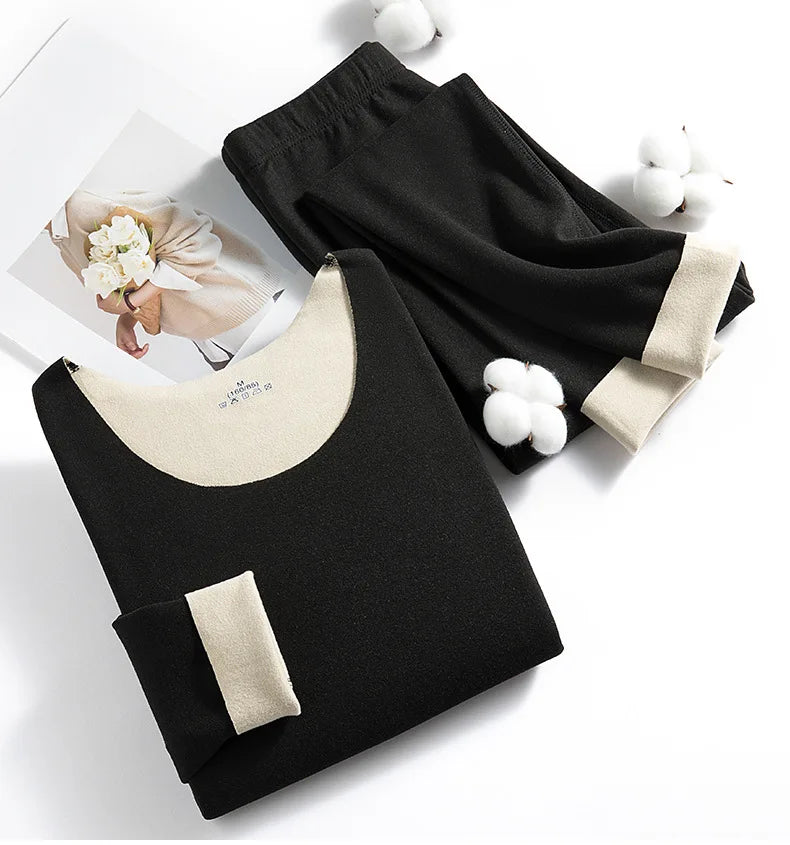 New Winter Clothing Men and Women Thermal Underwear Sets Comfortable Thermal Home Loungewear Pajamas Long Johns Two Pieces Sets