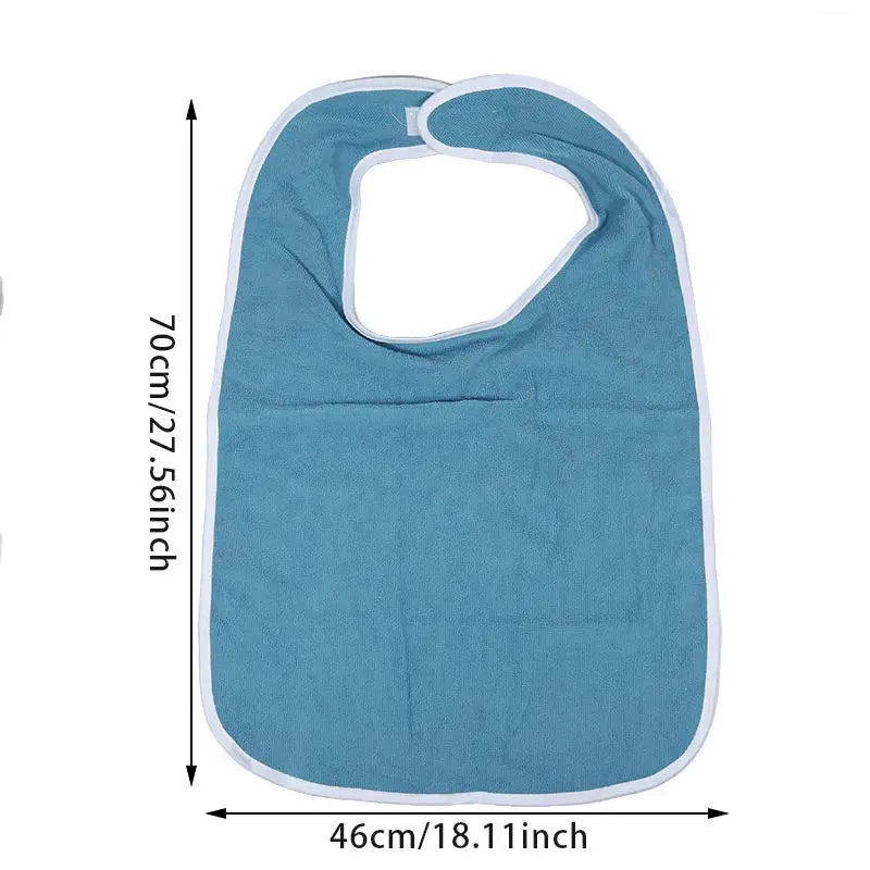 Adult Waterproof Adult Mealtime Bib Cloth Protector Clothes Bib Cook Protector Tool Aid Cook Dining Clothes Disability Aid Apron