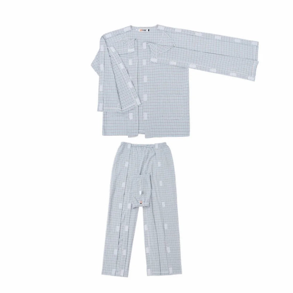 Convenient Bedridden Elderly Care Clothing Washable Skin-Friendly Tear Away Recovery T-Shirt Full Tear Away Breathable