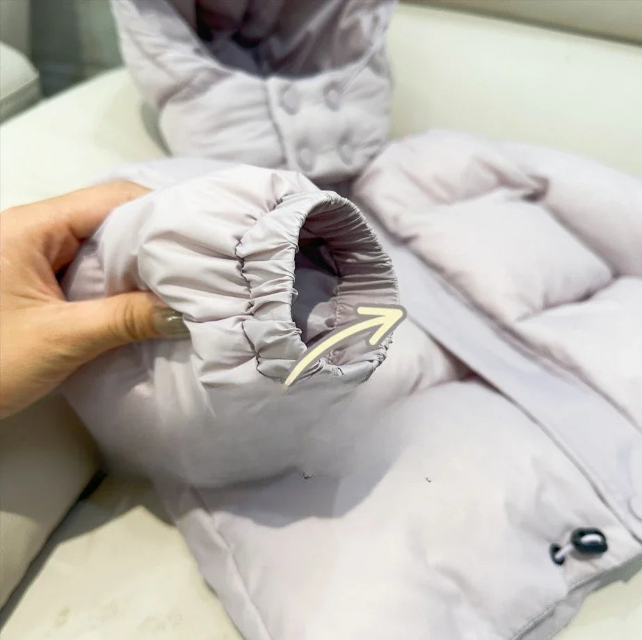 Childrens Cotton Jacket Autumn and Winter Fashion Warm and All-match Fashionable and Casual Hooded Cotton Jacket