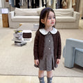 New Children Clothing Dress Winter Clothing Children Plaid Long Skirt Comfortable and Casual Pure Cotton A-class Baby Girl Dress