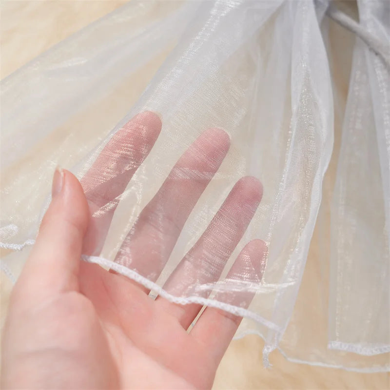Women Clothing Hotsweet Bodysuit Cute Lolita Mini Dress Vest Ruffle Bow Pleat Cake Skirts Patchwork Mesh Hollowed-out Playsuits