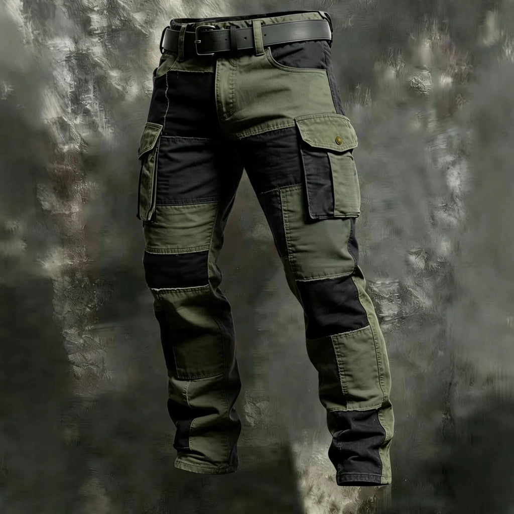 2026 Mens Clothing Spring Autumn Cargo Pants Man Cotton Casual Loose Trouser Belt Mid Waist Joggers Male Straight Baggy Pants
