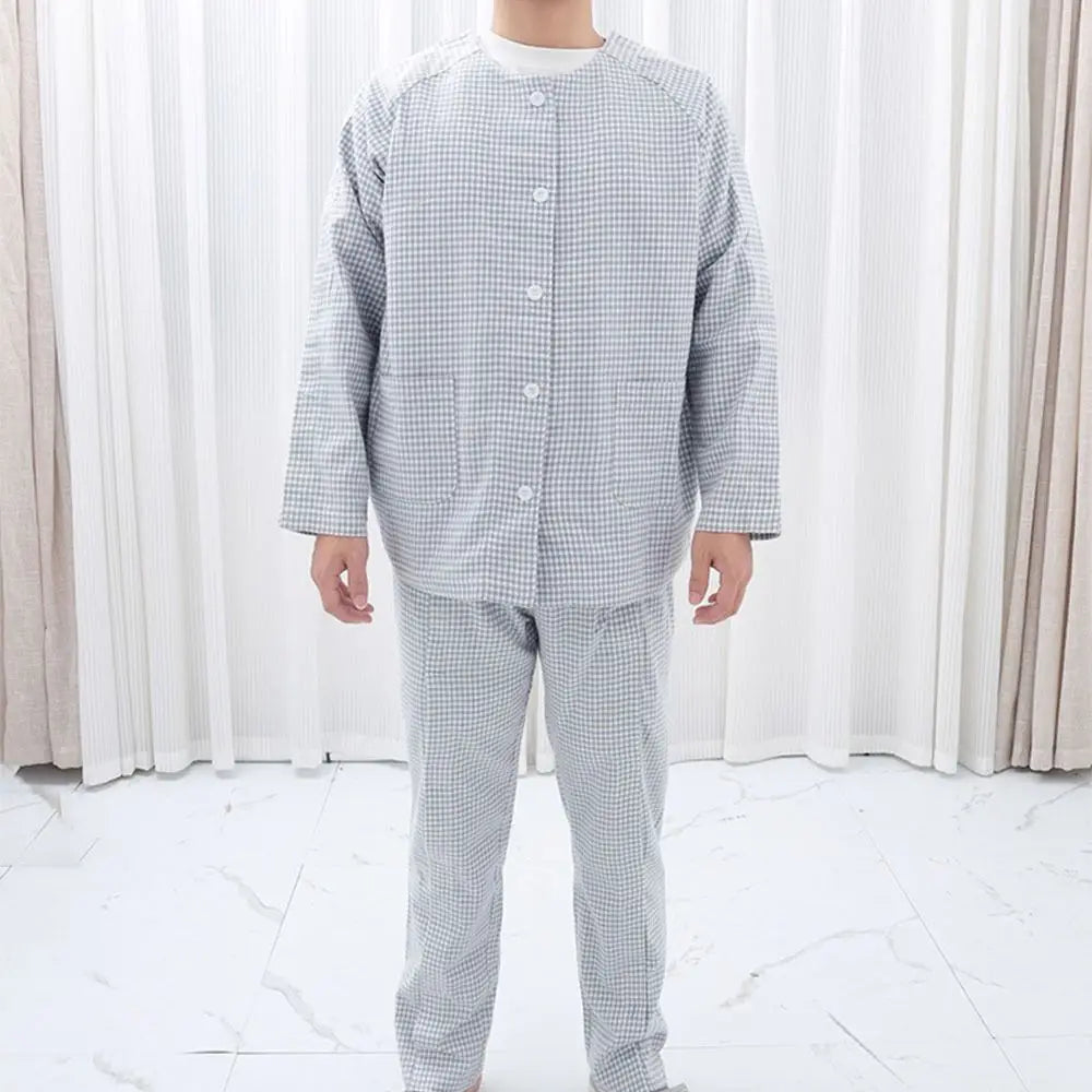 Convenient Bedridden Elderly Care Clothing Washable Skin-Friendly Tear Away Recovery T-Shirt Full Tear Away Breathable