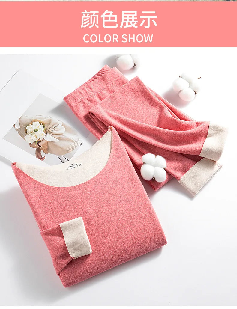New Winter Clothing Men and Women Thermal Underwear Sets Comfortable Thermal Home Loungewear Pajamas Long Johns Two Pieces Sets