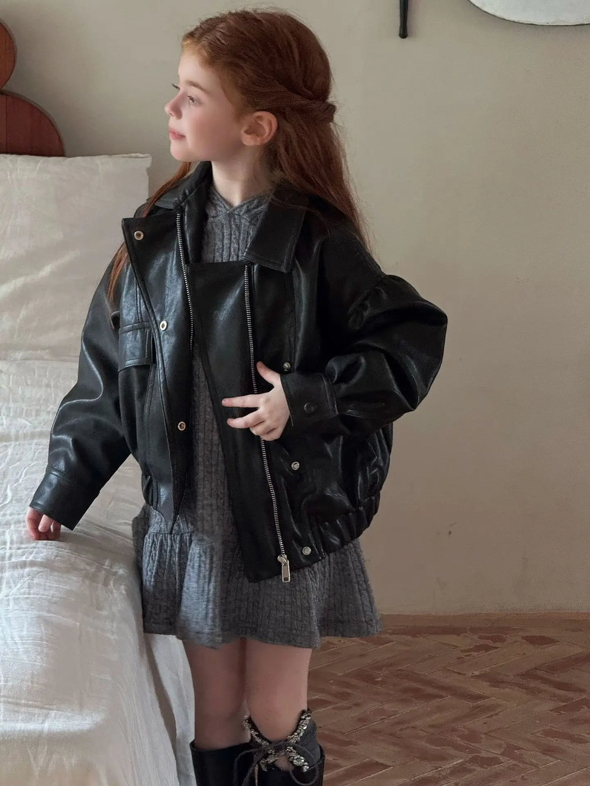Children's Clothing 2026 Autumn New Girls' Knitted Casual Dress Children's Layered Inner Dress