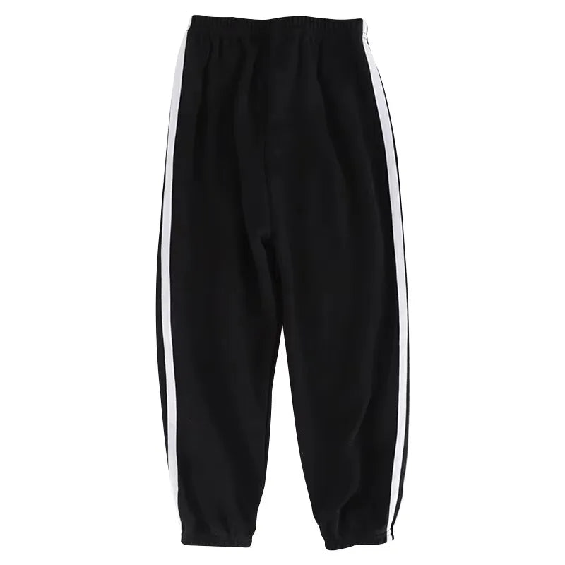 Children's Four Seasons Thin Casual Color Matching Pants Boys Casual Fashion Harem Pants Girls Candy-colored Joker 9 Pants Runn