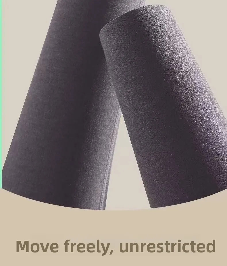 Men's Thermal High Waist Thickened Fleece Lined Winter Pants Comfortable Breathable Warm Bottoming Trousers Casual Style