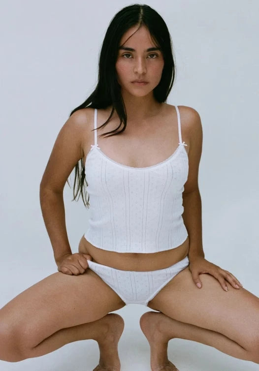 Cou Pure Cotton Backless Top in Long Version