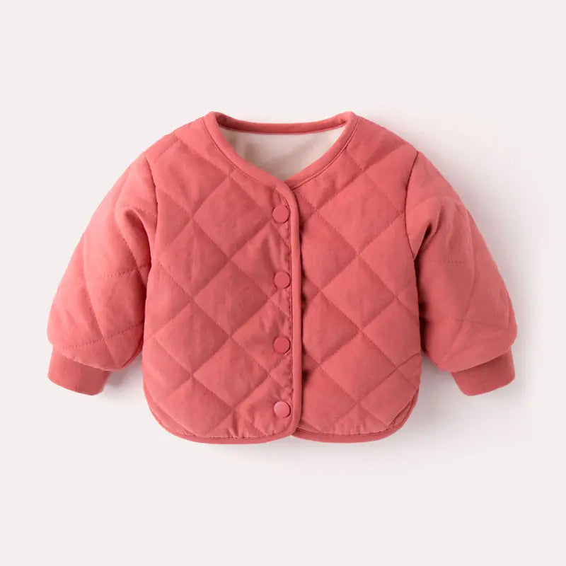 flocking cotton-padded clothes boy baby coat thickening cotton-padded jacket of the girls baby winter clothes the  2023 children