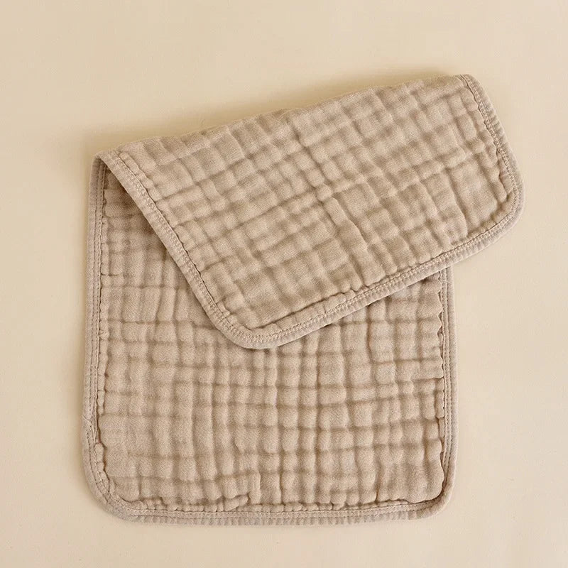 Cotton Baby Burp Cloths 6 Layer Muslin Towel Washcloths Absorbent Soft Gauze Facecloth Saliva Towel Feeding Baby Stuff