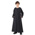 Children Robe Long Sleeve Teenager Muslim Clothing Boys Kaftan Islamic Middle East Arab Jubba Thobe Eid Djellaba Ramadan Abayas