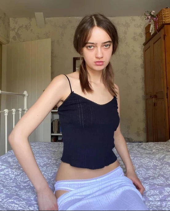 Cou Pure Cotton Backless Top in Long Version