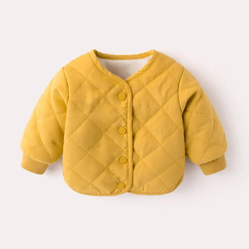 flocking cotton-padded clothes boy baby coat thickening cotton-padded jacket of the girls baby winter clothes the  2023 children