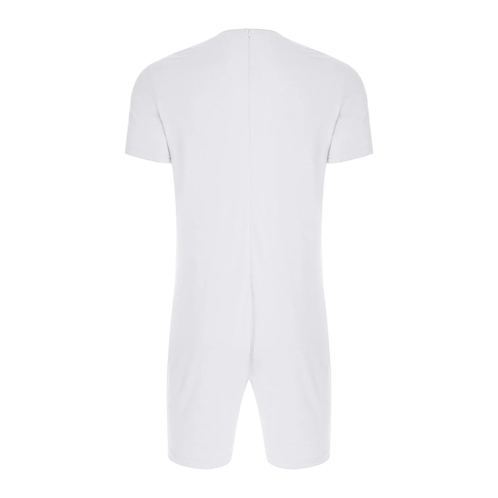 Men Women Elderly Alzheimer Autism Special Needs Adaptive Clothing Anti-Strip Back Zipper Bodysuit Homewear Sleepwear Daily Wear