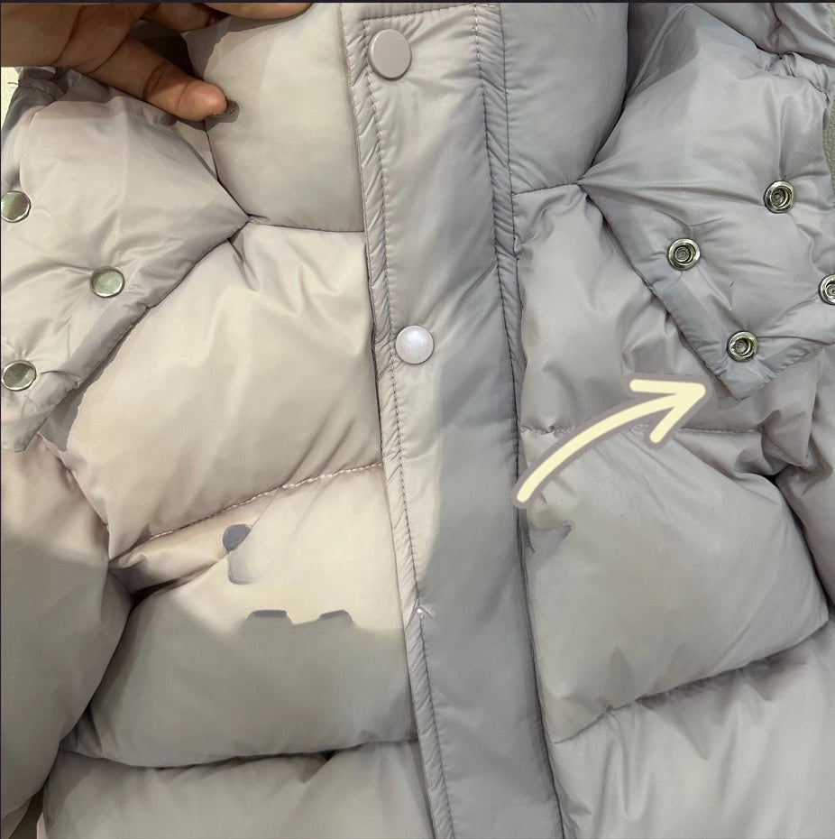 Childrens Cotton Jacket Autumn and Winter Fashion Warm and All-match Fashionable and Casual Hooded Cotton Jacket