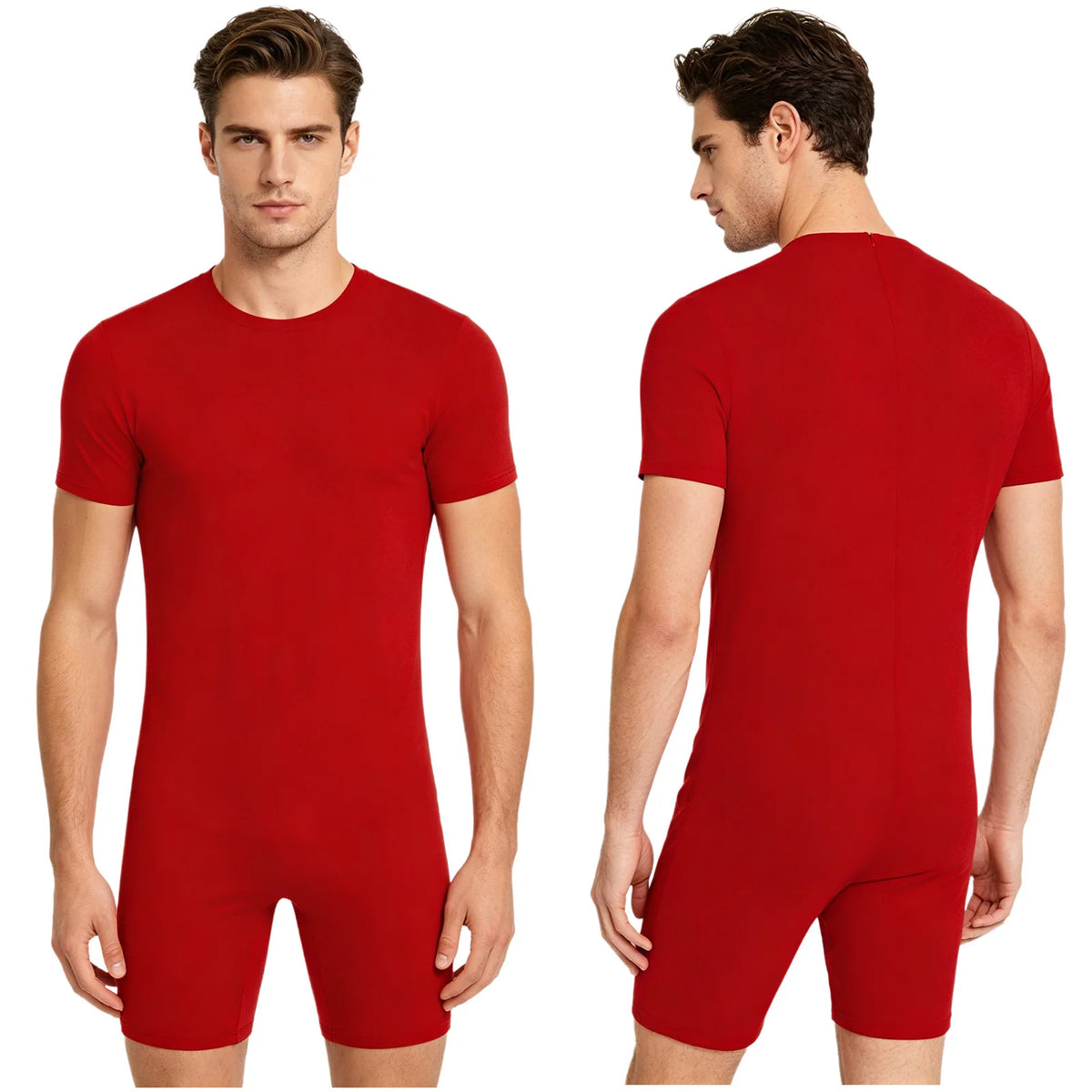 Men Women Elderly Alzheimer Autism Special Needs Adaptive Clothing Anti-Strip Back Zipper Bodysuit Homewear Sleepwear Daily Wear