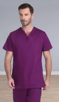 100% Cotton Scrubs Medical Uniforms Woman and Men Kombinezon Medyczny Gorros Clinicos De Mujer Bata Laboratorio Hombre Ropa Medi
