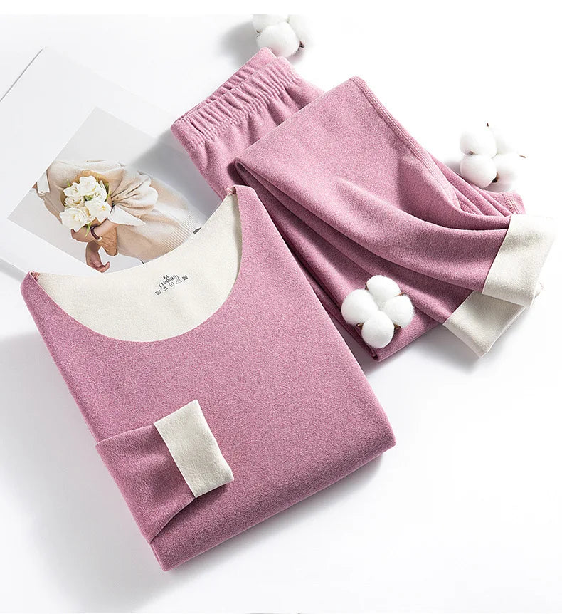 New Winter Clothing Men and Women Thermal Underwear Sets Comfortable Thermal Home Loungewear Pajamas Long Johns Two Pieces Sets