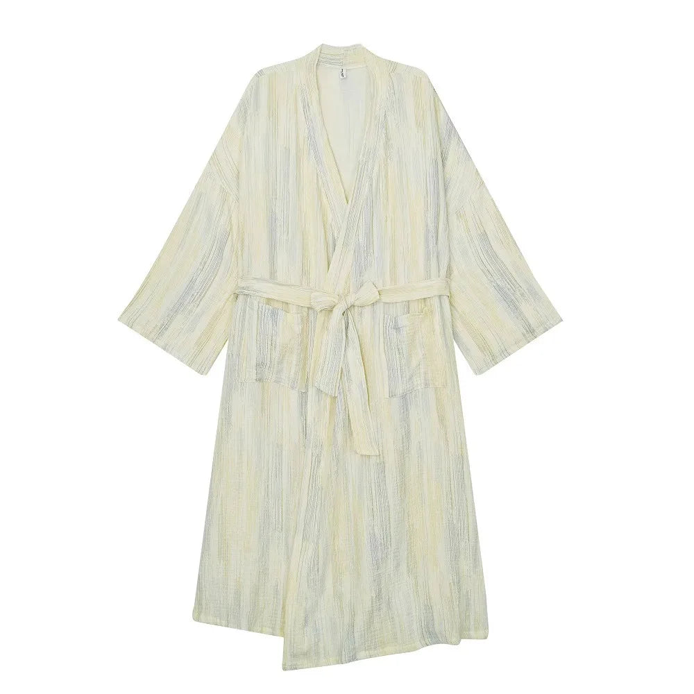 New Women Long Bathrobe Breathable Casual Wear Spring Autumn Loose Pajamas Girls Ladies Teen Casual LoungeWear Woman Nightdress