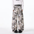Mens Cargo pants Cotton Camo Workwear Pants Loose Fit Wide Leg Military Tactical Casual Trousers Urban Outdoor Clothing 2025