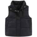 Children's Down Cotton Jacket,Girls Winter Vest,Warm Sleeveless Fleece Boys Waistcoat,Stand Collar Toddlers Quilted Coat