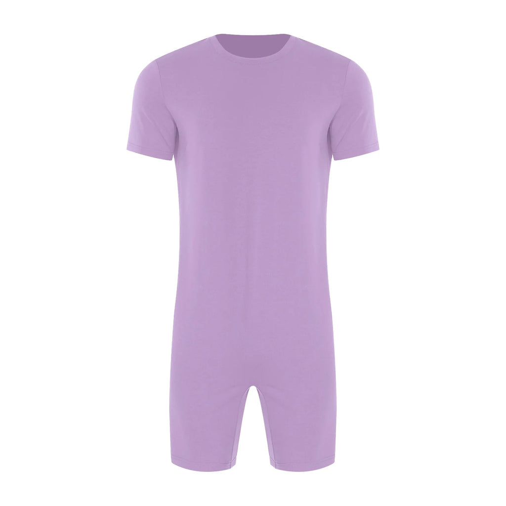 Men Women Elderly Alzheimer Autism Special Needs Adaptive Clothing Anti-Strip Back Zipper Bodysuit Homewear Sleepwear Daily Wear