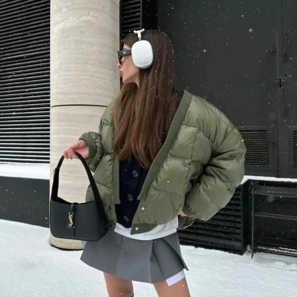 Women's Cotton Clothing Casual Double Breasted Fashionable and High-quality Autumn and Winter New Collection