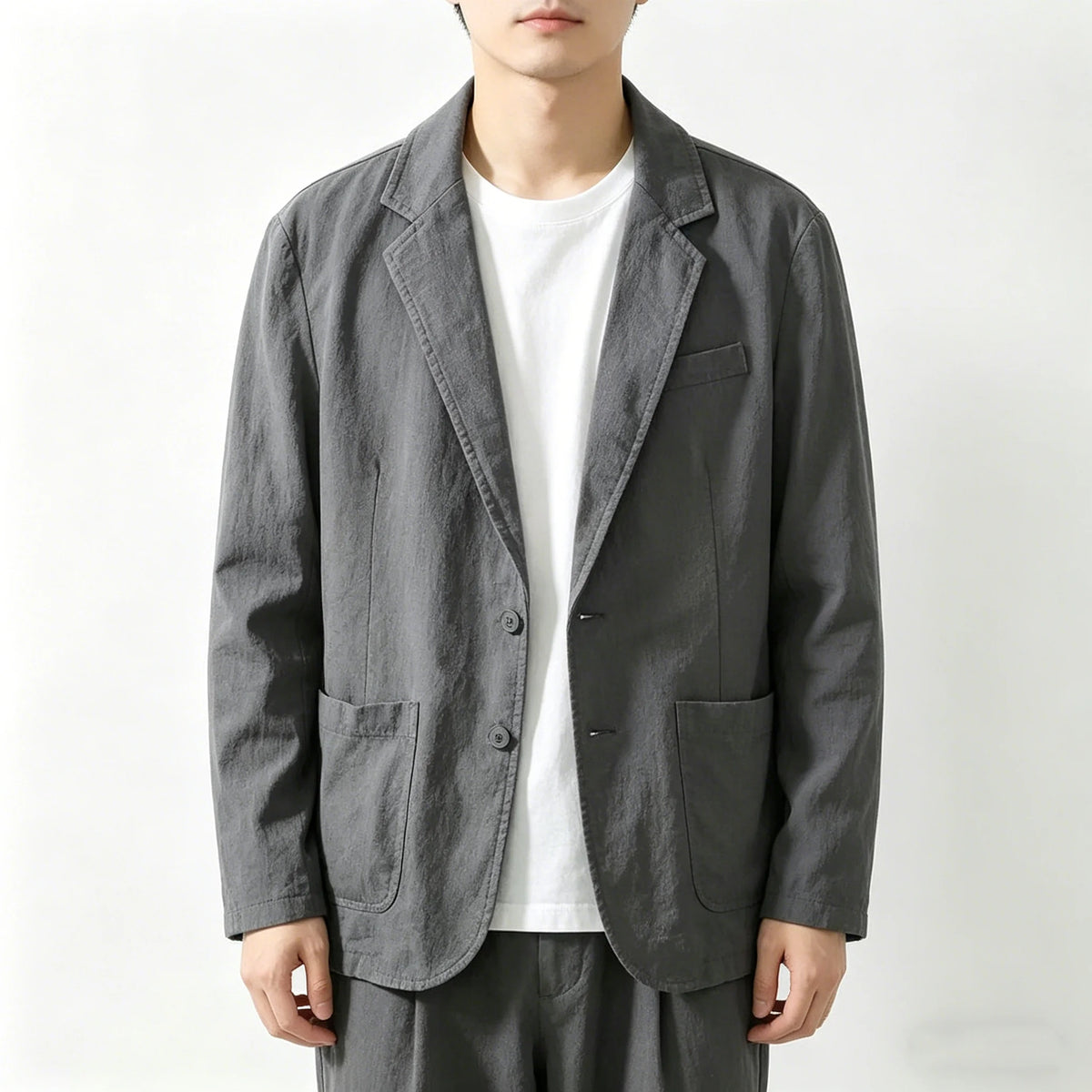 Man Clothing Blazer Hombre Elegante Solid Color Cotton Linen Outwear Vintage Casual Country Western Style Mens Suits Jackets 4XL