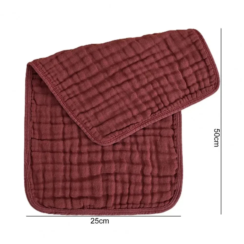 Cotton Baby Burp Cloths 6 Layer Muslin Towel Washcloths Absorbent Soft Gauze Facecloth Saliva Towel Feeding Baby Stuff